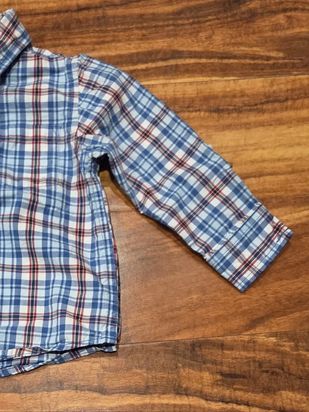 Gymboree NWT/EUC 18-24 Red/Blue Plaid Button Down Shirt, Jeans & Airplane Shoes